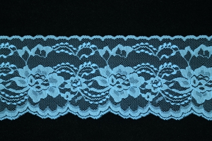 4 Inch Flat Lace, Bonnie Blue (25 yards) MADE IN USA